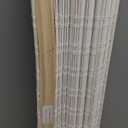 LazBlinds No Tools No Drill Cordless Bamboo Roman Shades, Light Filtering Window Treatment, Roll Up Bamboo Blinds for Window 32'' W x 64'' H, Ceylon Vintage White