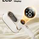 Travel Steamer Iron for Clothes, 1200W Portable Handheld Steamer Iron 4Mode with LCD Display 10S Fast Heating 180 Swivel Handle Powerful Wrinkle Remover, Garment Steamer for Home, Dorm, Travel, White