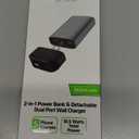 Zgear 2 In 1 Power Bank & Detachable Dual Port Wall Charger