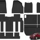 Naibeve Floor Mats for 2009-2017 Chevrolet Traverse/2008-2017 Buick Enclave 7 Seats Bucket Seats-All Weather Custom Fit Floor Mats Trunk Mat 2nd & 3rd Row Backrest Mats Waterproof Accessories