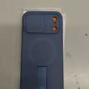 Magnetic Case Compatible with iPhone 17 Pro Max, Shockproof Protective Cover with Camera Control Button & Camera Cover & Adjustable Kickstand(Deep Blue)