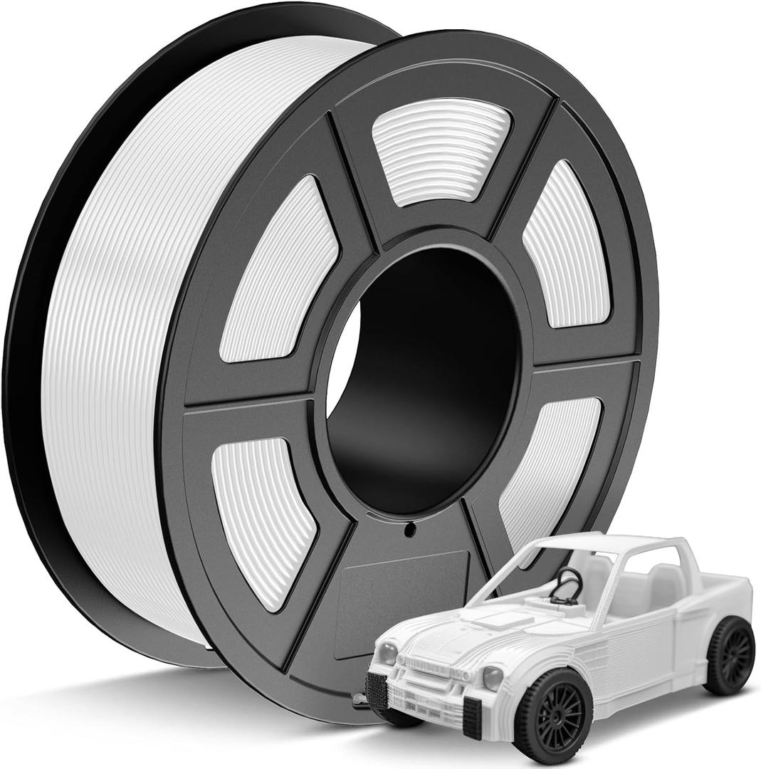 JAYO PETG Filament 1.75mm White 1.1 KG, Strong Toughness PETG 3D Printer Filament Dimensional Accuracy +/- 0.02 mm, 2.4lbs Spool Fits for Most FDM 3D Printers