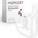 Momcozy M5 Full Set Collector Cup, Original M5 Breast Pump Replacement Accessories, with Double-Sealed 24mm Flanges
