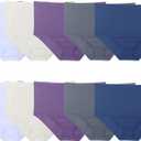 Fruit of the Loom Women's Fit for Me Plus Size Assorted Seamless Brief Underwear, 10 Pack (11 Plus, Plus Size Brief - 10 Pack - Blue/Purple/Grey)