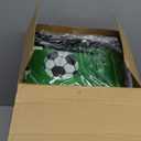 24 Pcs Soccer Water Bottles Drawstring Bag Set with 50 Sticker Soccer Party Favors 12 Reusable Sports Squeeze Water Bottles 20oz 12 Soccer Goodie Gift Bag for Soccer Team Gifts Players Gym