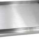Parts DS127 Stainless Steel BBQ Cooking Griddle, Universal Flat Top Griddle with 2 Handles for Most Gas Grills, W25"D16"H2.75", Heavy Duty Stainless Steel Griddle 1pc, Large size