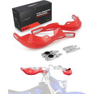 JFG RACING Dirt Bike Hand Guards,7/8" and 1 1/8" Handlebar Motorcycle Handguards Accessories Universal for CRF CR XR 110 150 250 300 450 Dirt Pit Bike ATV Electric Dirtbike Motocross Enduro-Red
