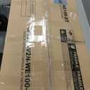 Seventable Computer Desk with Power Outlets & LED Light, 39 inch Home Office Desk with 5 Drawers, Writing Desk with Monitor Stand, Work Desk for Home Office, White