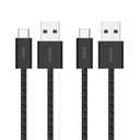 Belkin USB A to USB C Cable 2-Pack, 3.3ft, 15W - Type C Charger, iPhone Charger Cord, Soft, Braided, Flexible for iPhone 17 & 16, Galaxy S25, Pixel 10, iPad Pro, Airpods Pro, Switch & More - Black