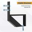 Steel Stair Riser 2 Pack, 1-Step Steel Stair Stringer for Outdoor Steps