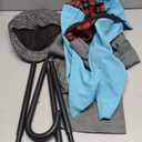 Old Man Costume Set - Kids 100 Days of School Old Mand Grandpa Costume for Boys' Pretend Play with Accessories Set (10-11 Years)