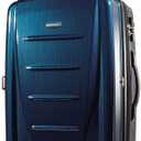 Samsonite Winfield 2 Hardside Expandable Luggage with Spinner Wheels, Deep Blue, Checked-Large 28-Inch
