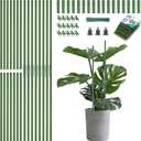 Breeze Touch Garden Trellis for Climbing Plants Outdoor, 30 Pack 17" Tomato Stakes Set with Clips & Connectors, Garden Plant Stakes, Tomato Frame, Cucumber Trellis for Raised Bed & Potted Plants