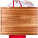 20" XL Extra Large Wooden Cutting Boards for Kitchen Charcuterie Boards Hardwood Solid Chopping Board Big Acacia Wood Cutting Board Meat Serving Cheese Board Thick Butcher Block Turkey Carving Board, 20"L x 15"W