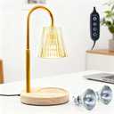 Candle Warmer Lamp with Timer, Dimmable Modern Wax Melt Warmer with 2 Bulbs, Room Decor Gift for Women Mom Girl Friend, Electric Warm Light Lamp for Birthday, House Warming and Christmas