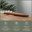 Muso Wood Sapele Wooden French Rolling Pin for Baking, Tapered Roller for Fondant, Pie Crust, Cookie, Pastry (French 15-3/4inch)
