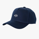 Armani Exchange Mens Small Contrast Logo Baseball Hat