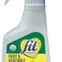 FIT Organic Fruit and Vegetable Wash, Spray Bottle, White, Clear, 12 Fl Oz