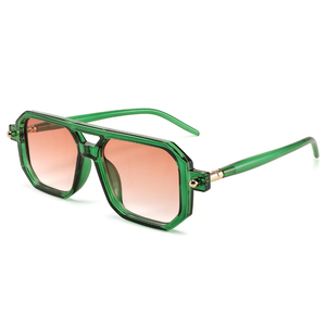FEISEDY Vintage Square 70s Flat Aviator Sunglasses Women Men Classic Retro Stylish Frame UV400 Sunglasses B2622