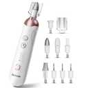 Eletorot Electric Nail File Set for Seniors, 8 in 1 Toenail Grinder Kit for Thick Nails, Professional Manicure and Pedicure Kit, Cordless Pedicure Tools for feet, 5 Speeds Nail Drill Machine (White)