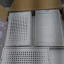 SONGMICS Shoe Boxes, Pack of 12 Shoe Storage Organizers, Stackable Clear Plastic Boxes for Closet, Sneakers, 13.1 x 9.1 x 5.6 Inches, Transparent and White ULSP12SWT