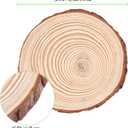 30 Pack 6-7 Inch Natural Wood Slices for Crafts, Unfinished Wood Slices with Bark 0.6 Inch Thick Wood Rounds Wooden Coasters for Crafts, Ornaments, Decorations
