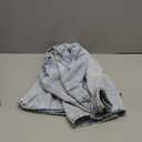 GRAPENT Denim Dress for Women Babydoll Tiered Short Sleeve Button Down Jean Shirt Dresses (Medium, Roadknight Blue)