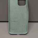 ORNARTO Compatible With iPhone 13 Pro Max Case 6.7". Slim Liquid Silicone 3 Layers Full Covered Soft Gel Rubber Case Cover 6.7 inch - Mint Green