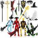 Qoopower Titan 13 Action Figure Assembly Completed, 5-Pack 3D Printed T Dummy Lucky 13 Action Figure Articulated, Gift for Boys Desktop Decorations,mueco de accin (Multicolored)