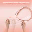 Neckband Bluetooth Headphones, Bluetooth 5.4 Wireless Headphone with Retractable Earbud,CVC8.0 Noise Cancelling, 16Hrs Playtime, Around The Neck Headphones Stereo Headset for Music, Conference, Videos