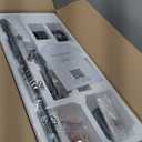 ZMISHIBO 65 Inch Ceiling Fans with Lights and Remote, Black Large Ceiling Fan with 3000-6000K Dimmable, Quiet Reversible DC Motor, 6 Speeds, 8 Blades Indoor/Outdoor Ceiling Fan for Patios Living Room