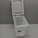 IRIS USA Airtight Dog Food Storage Container, WeatherPro, Up to 10 lbs, for Dog Cat Bird and Other Pet Food Storage Bin, Keep Fresh, Translucent Body, Made in USA, Clear/Gray