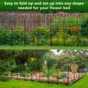Decorative Garden Fence, No Dig Rustproof Metal Wire Fencing Border Animal Barrier, Flower Edging for Landscape Patio Yard Outdoor Decor (XK-12PACK)