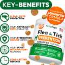 Flea and Tick Prevention for Dogs Pills - 250 Soft Chews - Natural Dog Flea & Tick Control - Oral Defense Treatment for Dogs Supplement - Vet Formulated Chews - All Breeds & Ages - Made in USA