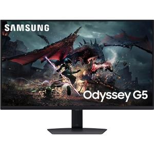 SAMSUNG 32-Inch Odyssey G50D Series QHD Fast IPS G-Sync Compatible Gaming Monitor, 1ms, VESA DisplayHDR 400, 180Hz, AMD FreeSync, Adjustable Stand, Eye Saver Mode, LS32DG502ENXZA, 2024