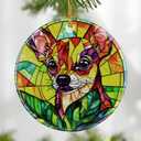 2 x Chihuahua Ornament, Dog Christmas Ornament  Christmas Tree Decor, Holiday Decoration, Stocking Stuffer, Festive Gift Idea, Gifts for Dog Lover, Friends, and Family