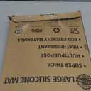 35.4''x23.6''(90cmx60cm) Extra Large Silicone Mat for Kitchen Counter, Heat Resistant Countertop Protector, Non-Slip Waterproof Kitchen Island Mat, Easy to Clean, Light Gray