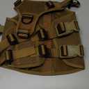 ICEFANG GN3 Tactical Dog Harness with 6X Buckle,Dog Molle Vest with Handle,3/4 Body, Hook and Loop Panel for ID Patch,No Pulling Front Clip (XS (Neck 12"-17"; Chest 17"-23"), Coyote Brown)
