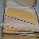 Homevany Bamboo Greeting Card Display Stand Holder - 4-Tier Sticker Organizer Rack, Trading Card Holder Retail Photos Shelf for Vendors Craft Collection & Show