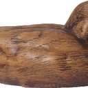 Hymmah Wooden Texture Duck Home Decor Statue Rustic Home Decorations for Living Room, Boho Sculpture Resin Animal Collectible Figurines for Indoor Decor