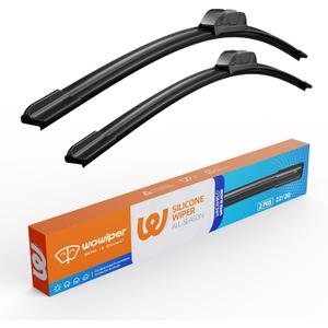 22"+20" Silicone Wiper Blades Replacement for Toyota Tacoma 2022-2017/Jeep Compass 2017-2007/Chevy Malibu 2008-2004,22 and 20 inch Windshield Wiper Blades for My Car (Set of 2)
