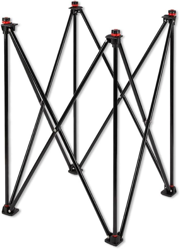 Collapsible & Fully Adjustable Carrom Stand - Compact aluminium stand (41cm x 41cm x 76cm when unfolded). Suitable for any Uber Games Carrom Board