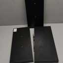 BAYKA Floating Shelves for Wall, Wall Mounted Rustic Wood Shelves for Bathroom, Bedroom, Living Room, Kitchen, Hanging Shelf for Books/Storage/Room Decor with 22lbs Capacity (Black, Set of 3, 15.7in) (A. Black - Universal Classic Style)