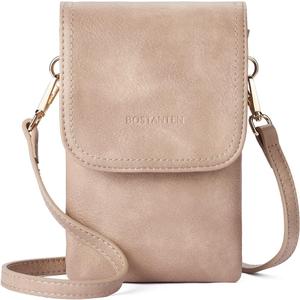 BOSTANTEN Vegan Leather Small Crossbody Bags for Women Designer Cell Phone Bag Wallet Purses Adjustable Strap