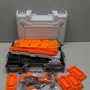 2 in 1 Workbench Tools Toys Set with Sound for Toddlers Aged 3-5, 145 PCS Educational Construction Mechanic Toolbox for Boys Girls, Pretend Play Toys Birthday Gift for Kids 3 4 5 6 Years Old (Gray)