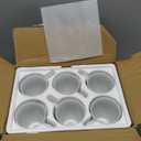 VEWEET Ceramic Coffee Mugs Set of 6, 11 OZ Coffee Cups Set with Handle, White Mugs Set Porcelain Cup Set for Kitchen, Microwave Dishwasher Safe, Series Fiona