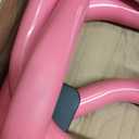 Tepemccu Expandable Gymnastics Bars, Adjustable Height Gymnastic Horizontal Bars, Children Folding Training Bar for Kids (Pink with mat)