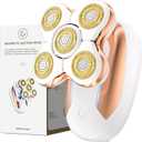 Electric Razors for Women:5D Magnetic Head Shaver for Women - Rechargeable Body Shaver Waterproof Hair Remover Painless Cordless Trimmer for Lady Legs (Gold)