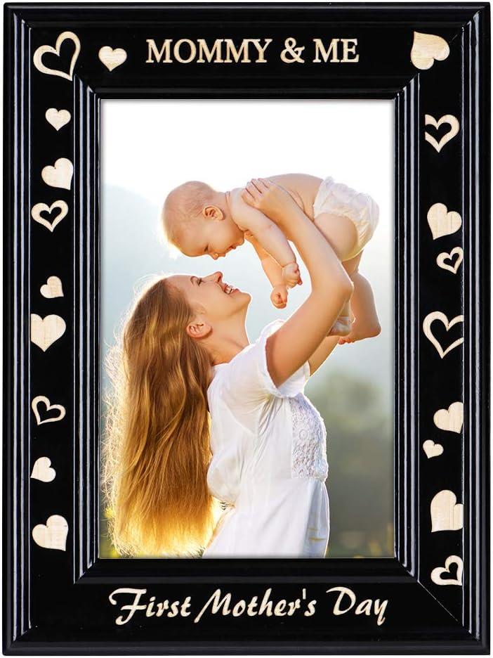 PETCEE Mother's Day Picture Frame for Mom Grandma - First Time Mom Gift for Nursery Decor Newborn Baby Shower Present Keepsake for Expecting Mothers & New Parents