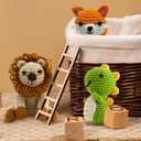 6Pcs Crochet Kits for Beginners with Upgraded Premium Custom Yarn & Step-by-Step Video Tutorials, Ideal Knitting Kit for Crochet Lovers & New Amigurumi Crochet Animal Kit for Adults (MultiColor)